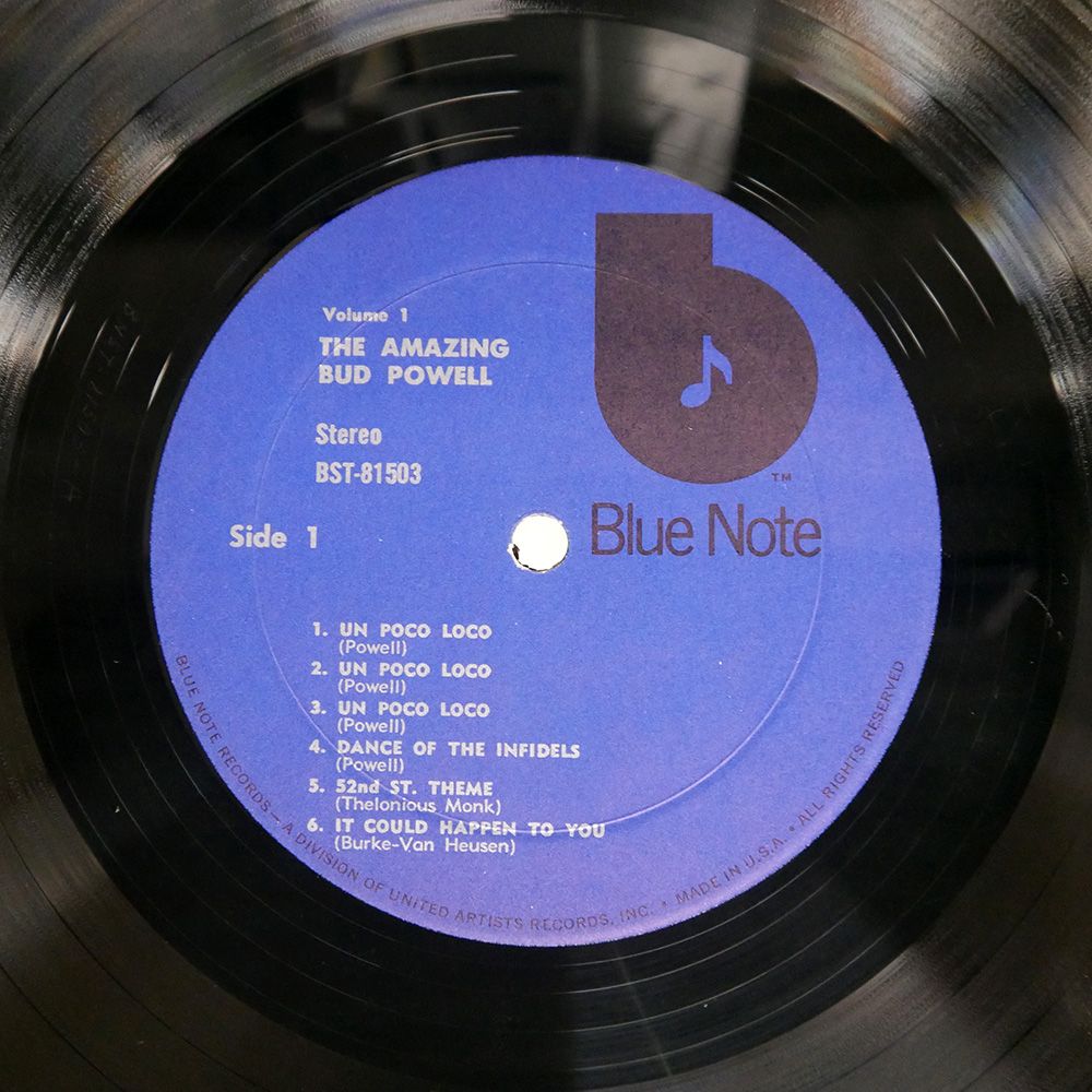 US盤 BUD POWELL/AMAZING VOLUME 1/BLUE NOTE BST81503 LP