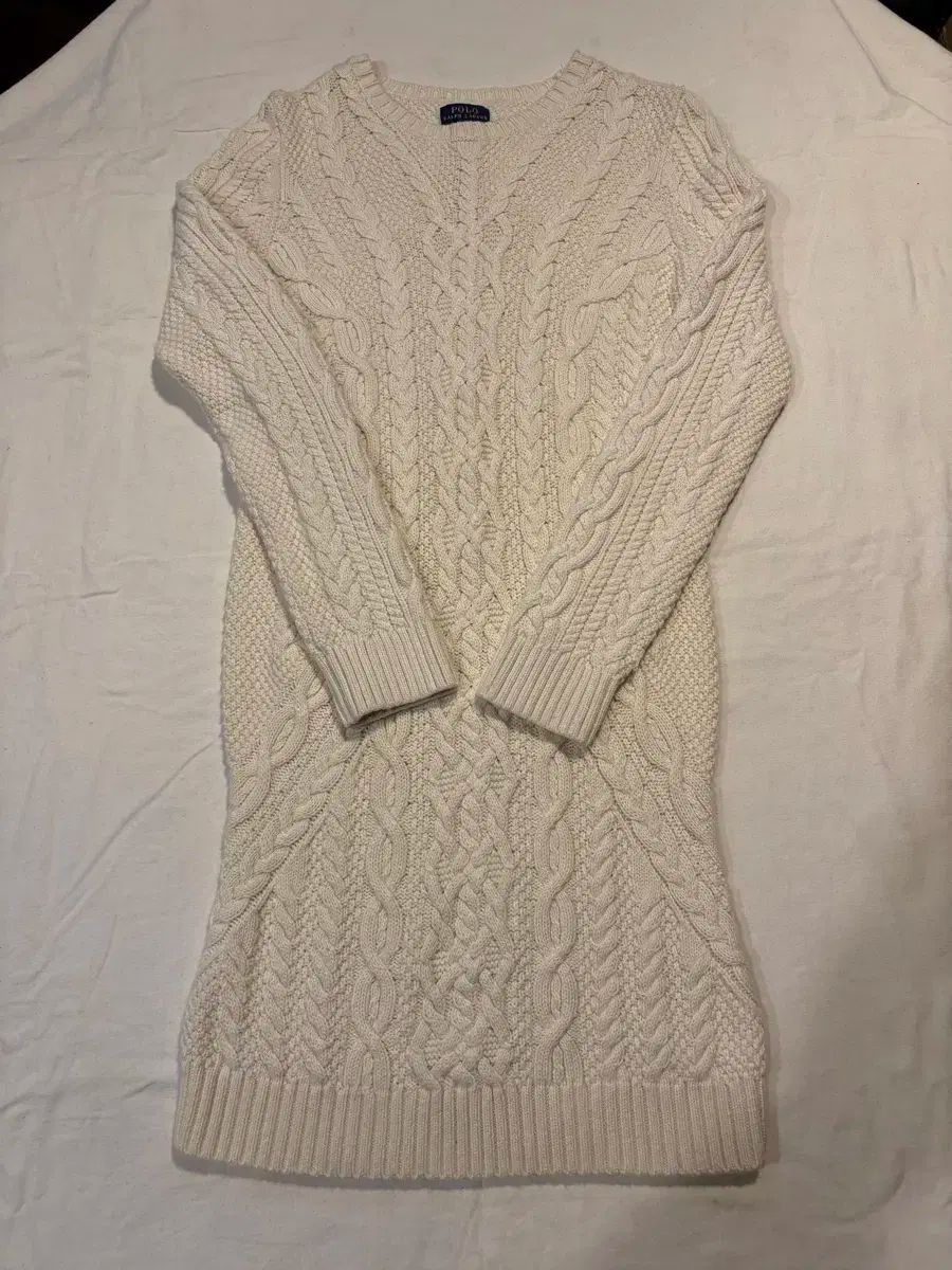 ポロ Ralph Lauren ラルフローレン アイボリー ニット ワンピース