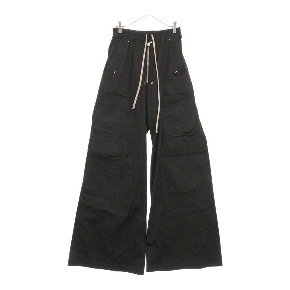 Rick Owens リックオウエンス 24AW CARGO BELAS カーゴベラワイドロングパンツ RU02D6339-TE ブラック