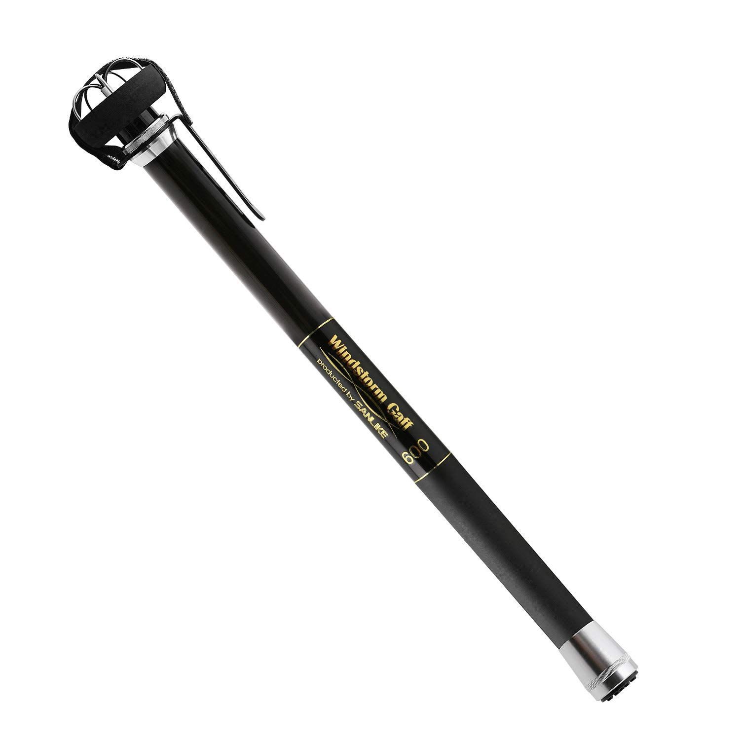 600_ブラック SANLIKE イカギャフ Windstorm Gaff 伸縮 超小継 イカ用ギャフ 6m Black