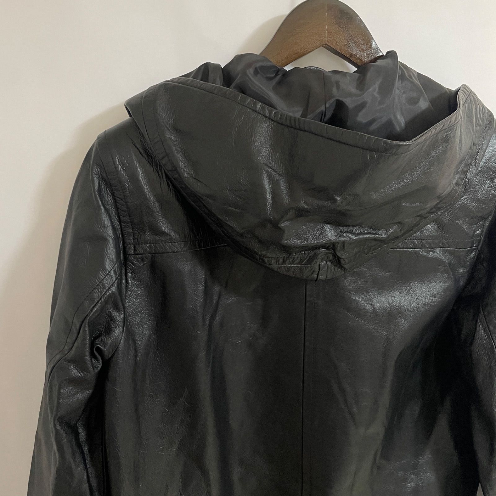 美品】otto オットー 豚革 オールレザー ダッフルコート メンズ 