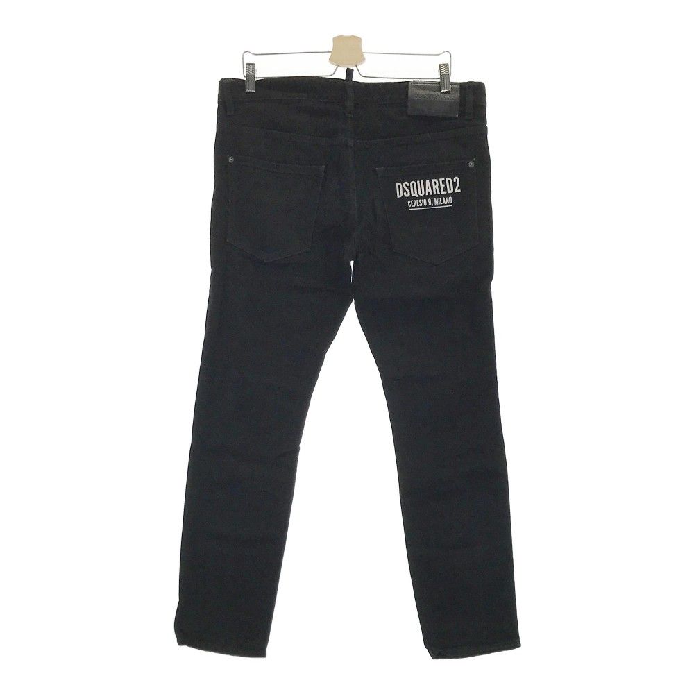 DSQUARED2 ディースクエアード S74LB1199 BLACK BULL SKATER JEAN