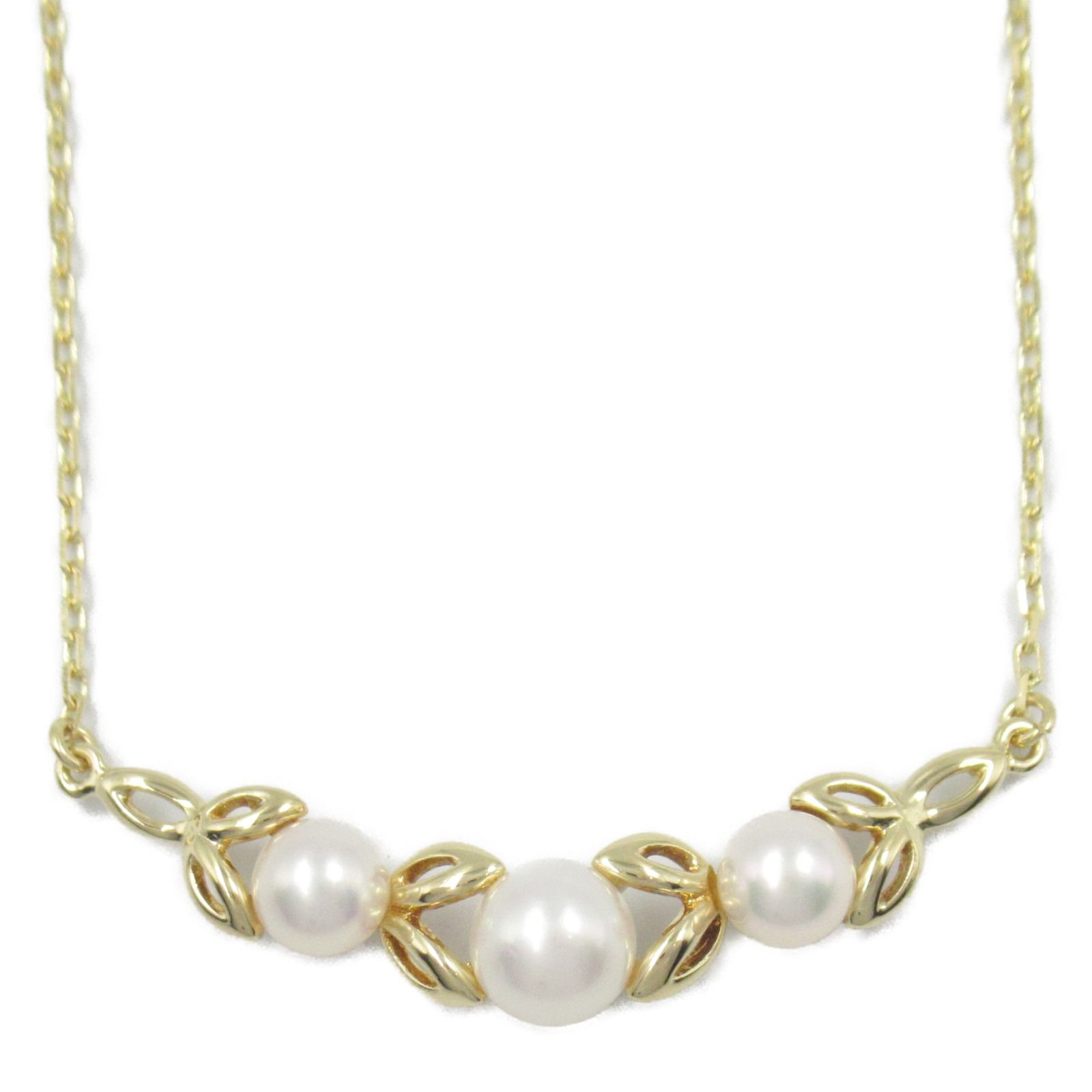 ミキモト MIKIMOTO ネックレス パール ネックレス 首回42㎝ K18 