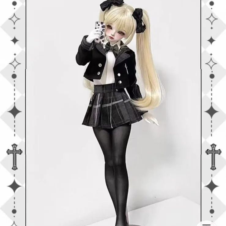 WY705 BJD 1/4 ドール 衣装 セーラー服 6点セット ハンドメイド 衣装