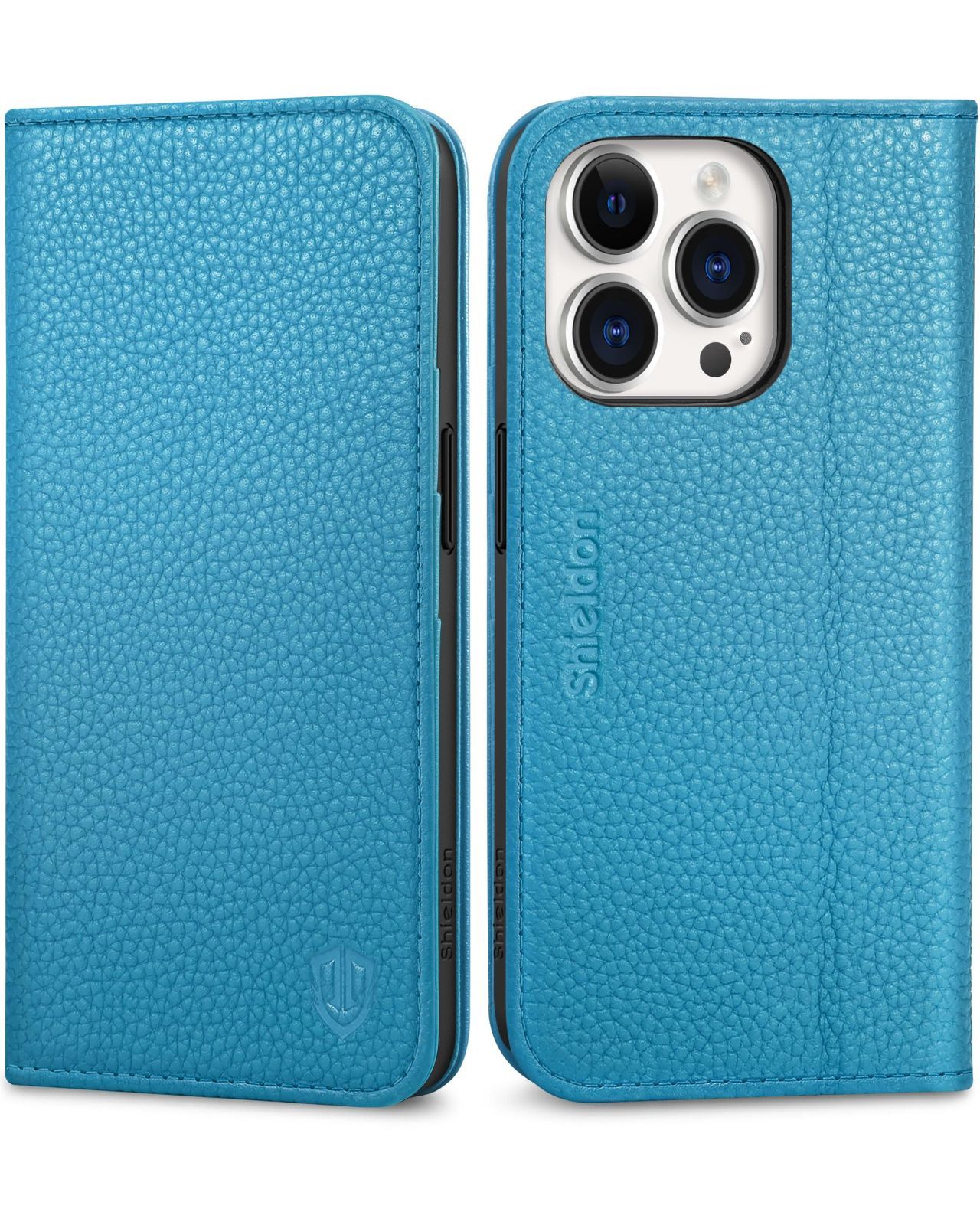 【在庫セール】TPU素材 手帳型 本革 あいふぉん15 プロ 対応ケース スマホカバー [RFIDブロッキング]衝撃吸収 カード収納 横置きスタンド機能 Pro マグネット内蔵 全面保護 アイホン 15プロ iPhone