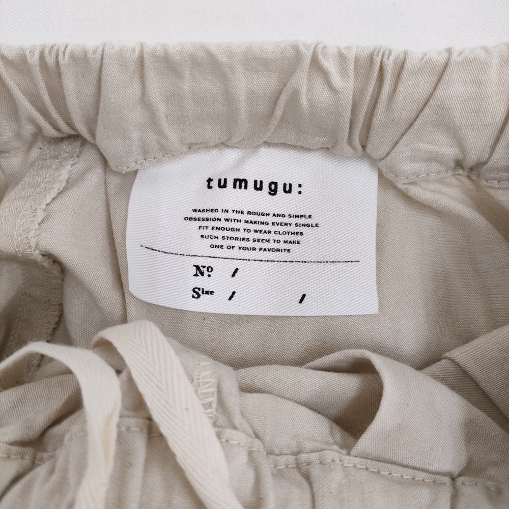 tumugu 6.3ozデニムダンガリーフル丈パンツ 定価21780円 TB25207 イージーワイド パンツ 25SS キナリ レディース ツムグ 5-1001M DECORATOM_COM_BR