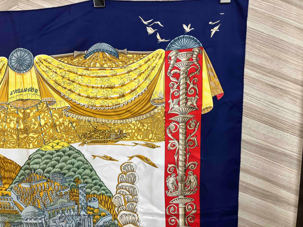 エルメス HERMES スカーフ カレ90 L'ATLANTIDE エルメス / HERMES カレ 90 L ATLANTIDE ブラック シルク100