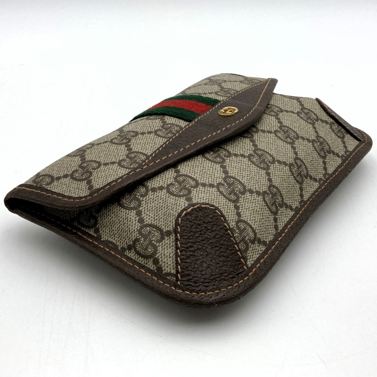 美品 GUCCI グッチ GG柄 オールドグッチ ポーチ クラッチバッグ 小物