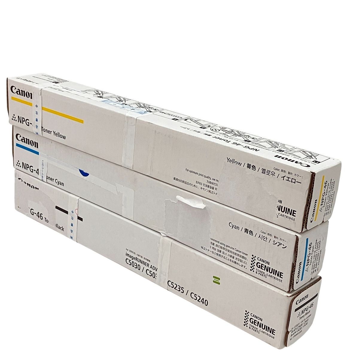 Canon NPG-46 純正トナーカートリッジ 3色 セット ブラック シアン イエロー キヤノン C10092684