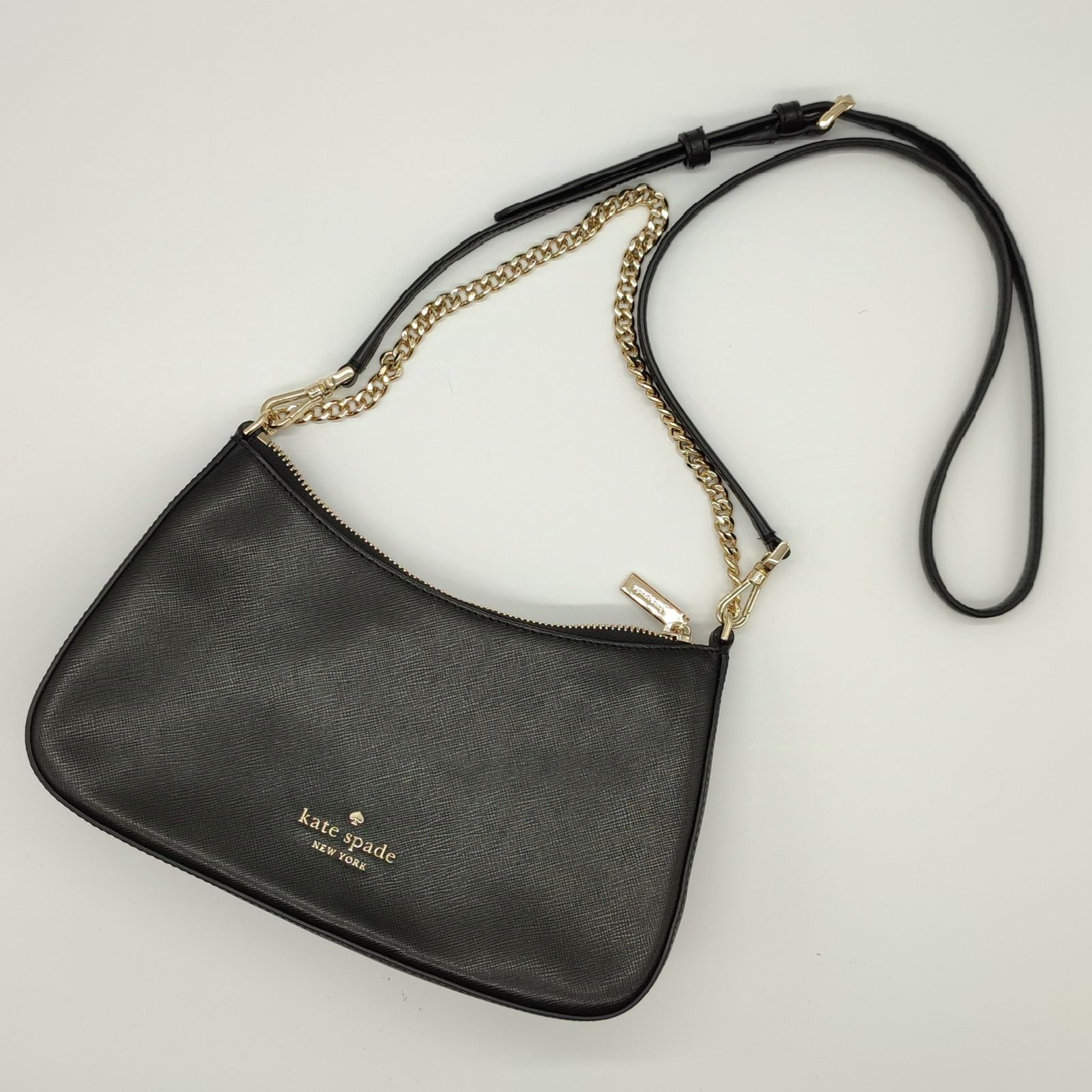 ◇ ●新品● kate spade ケイト スペード タグ付 ノースリーブ 膝下丈 ワンピース M ブラック ホワイト * ◆ 1002796456831 国内発ケイトスペード マディソン フェスティバル KK942