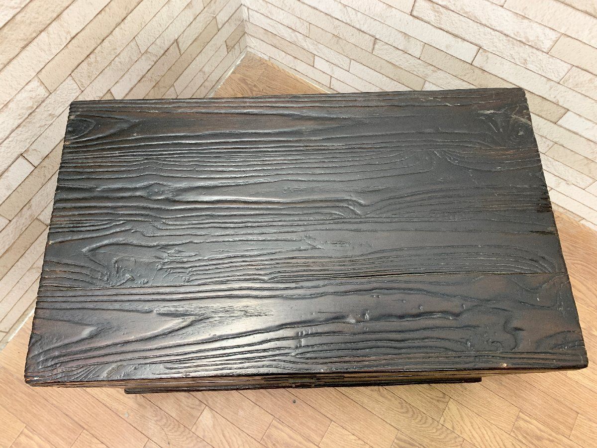 李朝家具 バンダジ バンダチ 幅75cm 半閉櫃 李朝箪笥 木製収納箱