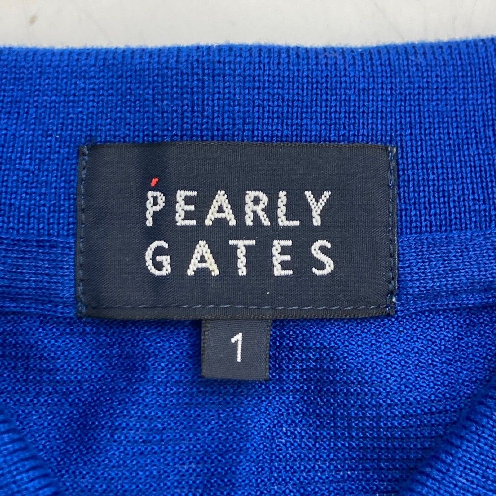 サイズ：1 PEARLY GATES パーリーゲイツ  半袖ポロシャツ ボーダー柄 ホワイト系 [240101418245] ゴルフウェア レディース ストスト サイズ：1 PEARLY GATES パーリーゲイツ 半袖ポロシャツ