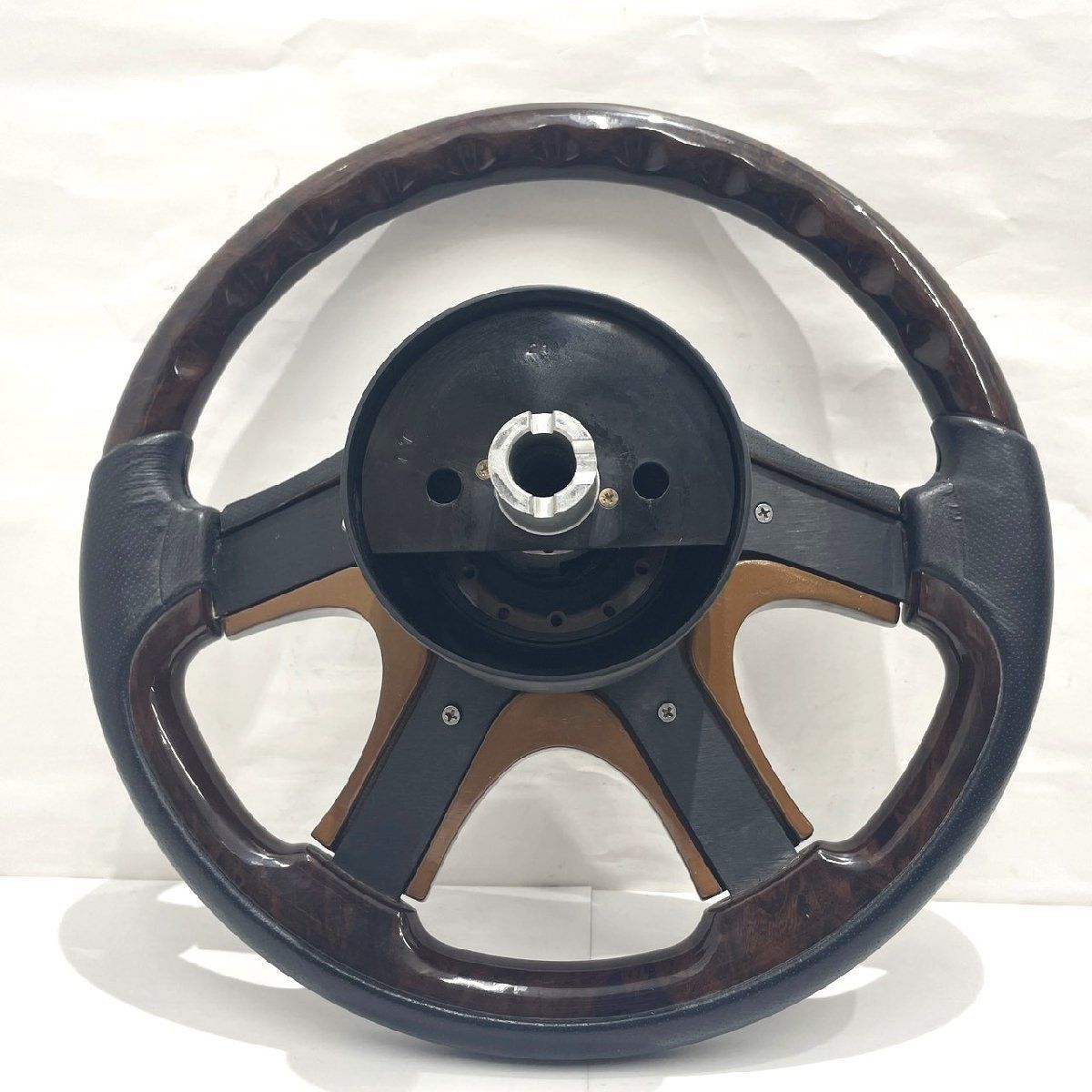 ファブレス ウッドハンドル 36センチ FABULOUS ステアリングハンドル