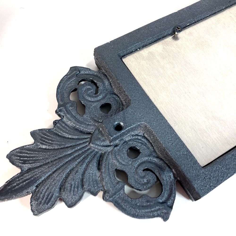 HERMES エルメス 雑貨 表札 プレート 看板 金属 グレー系 WWW_NOITHATQUANGTHANH_NET