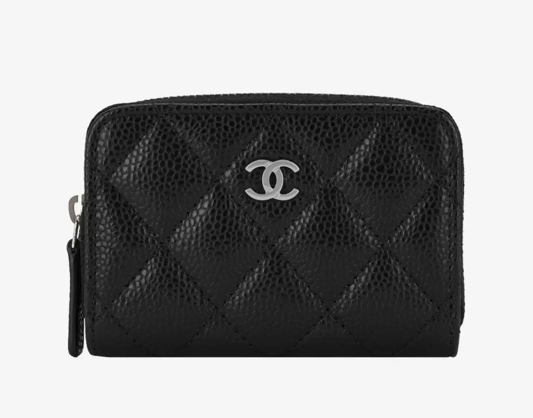 CHANEL キャビアクラシック シルバーCC カード財布 ヴィンテージ CHANEL キャビアクラシック シルバーCC カード財布 ヴィンテージ