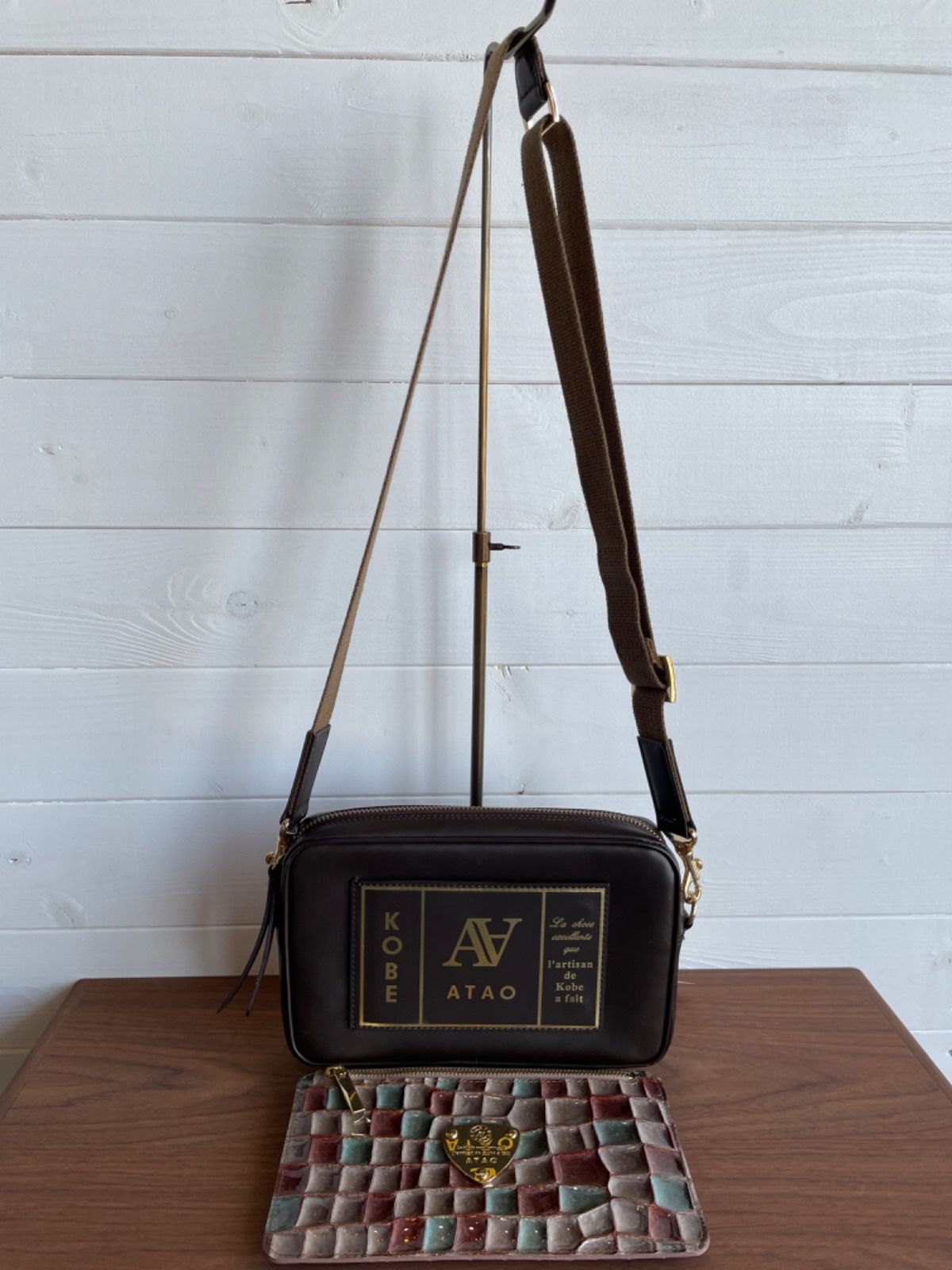 ATAO アタオ　タートル ショルダーバッグ 2way ウエストポーチ ATAO アタオ タートル ショルダーバッグ 2way ウエストポーチ