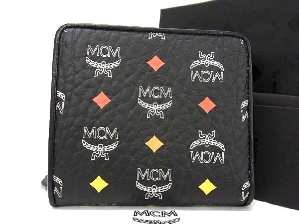 新品・未使用】MCM メンズ 二つ折り財布 ブラック www.krzysztofbialy.com