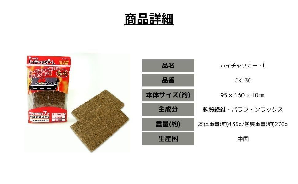 ハイチャッカー|パック|燃炭ネン 尾上製作所