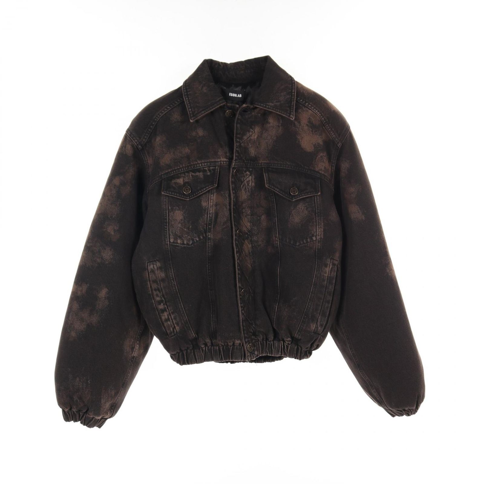 エゴンラボt EGONLAB デニムジャケット DENIM BOMBER ブラック その他 DENIM BOMBER デニムジャケット メンズ 未使用