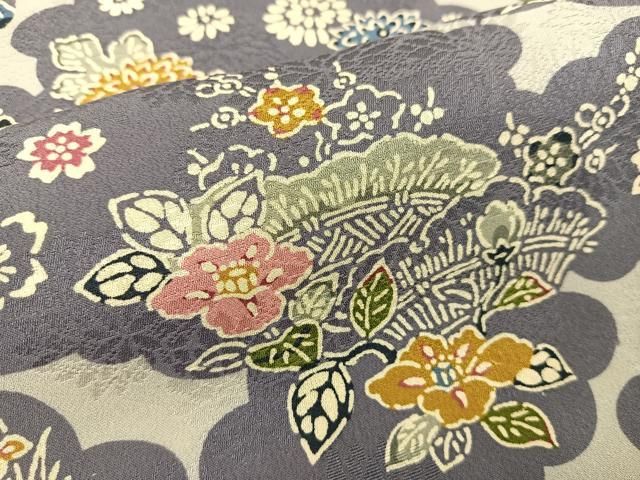 平和屋着物＃羽織 型染め 御所解文 正絹 逸品 未使用 BAAT8957gt