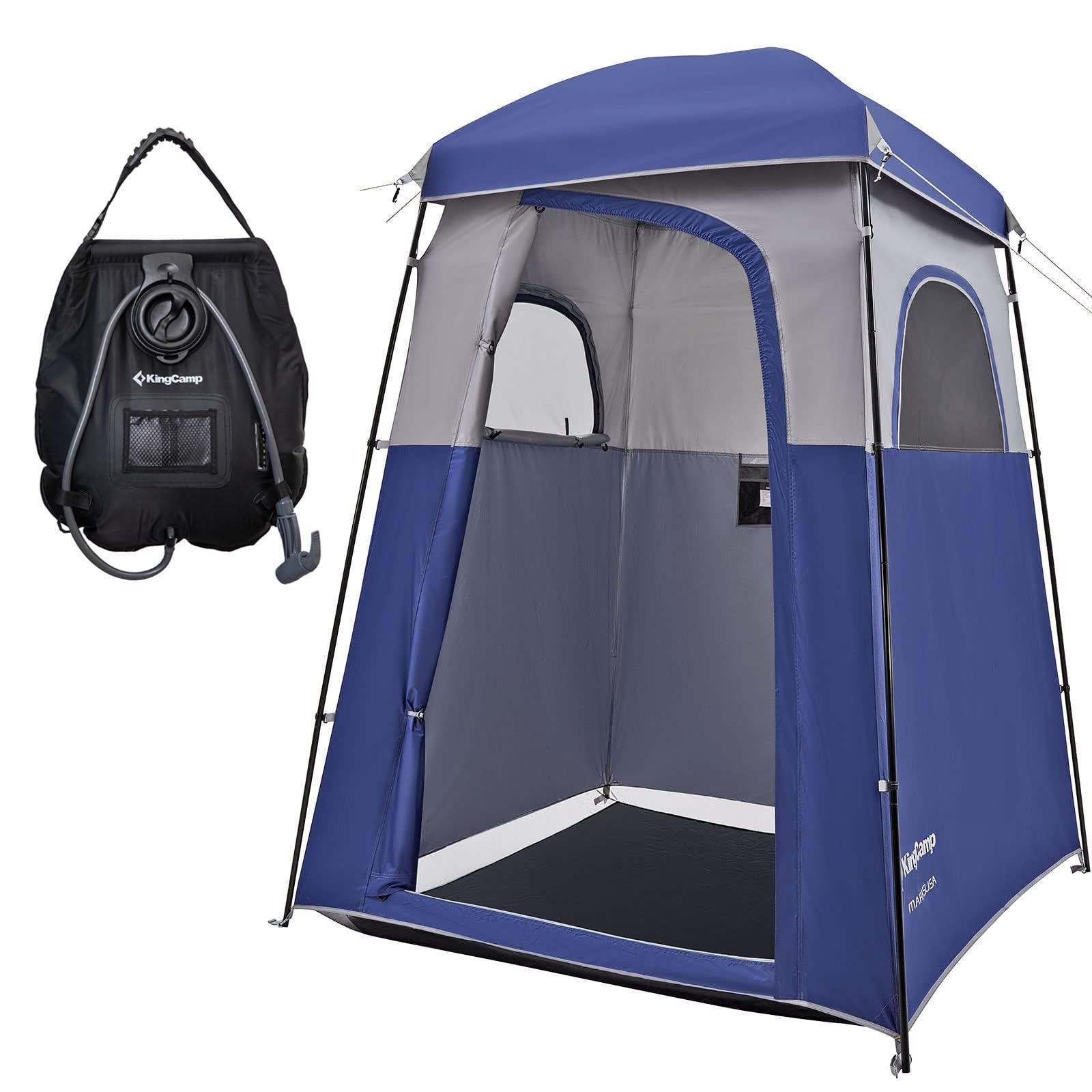 KingCamp 着替えテント 非常用トイレ テント 簡易シャワールーム 簡易トイレ 更衣室 ビーチテント プライベートテント アウトドアトイレテント 防災 設置簡単 持ち運び便利 収納袋付き