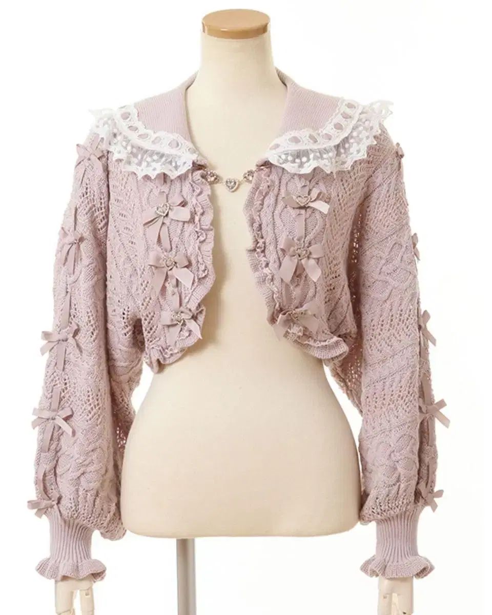 LIZLISA ファーカラーぺプラムカーディガン LIZ LISA リズリサ☆ファー