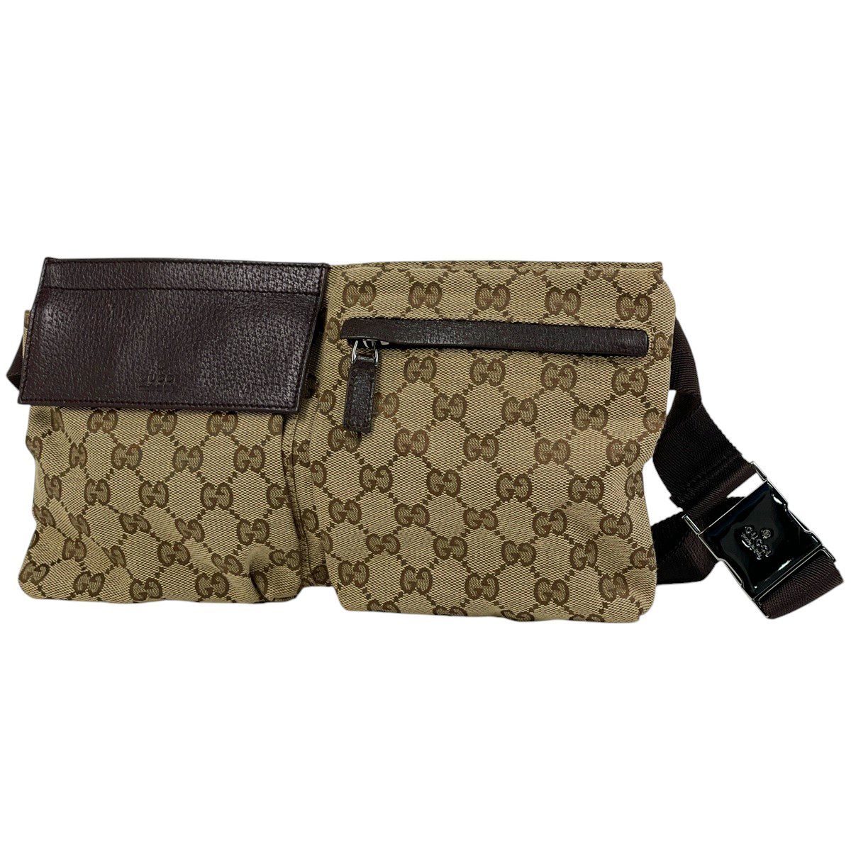グッチ GUCCI GG柄 ウエストバッグ ウエストポーチ ボディバッグ GGキャンバス ブラウン 28566 レディース