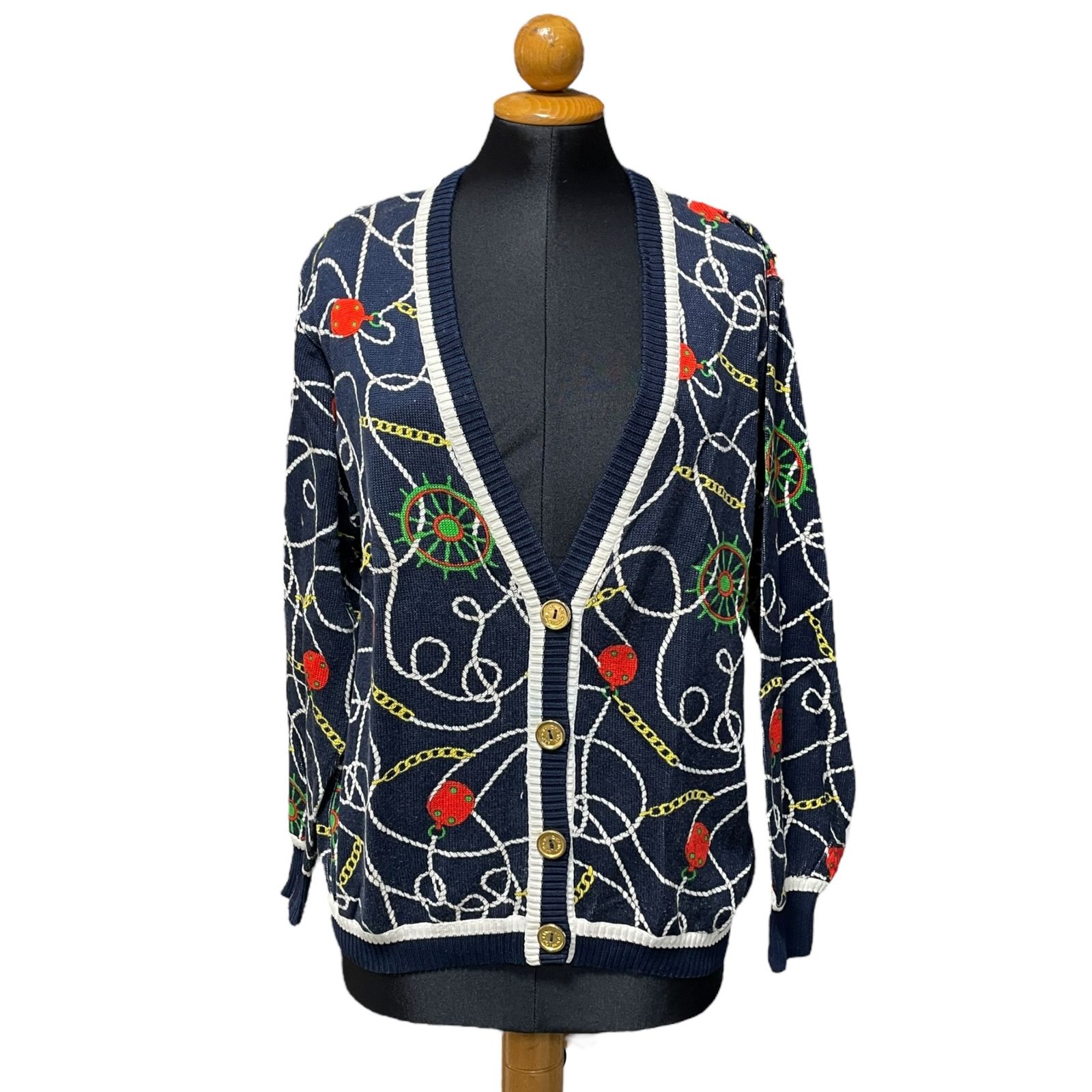 ◇中古品◇ OLD CELINE オールドセリーヌ カーディガン ネイビー