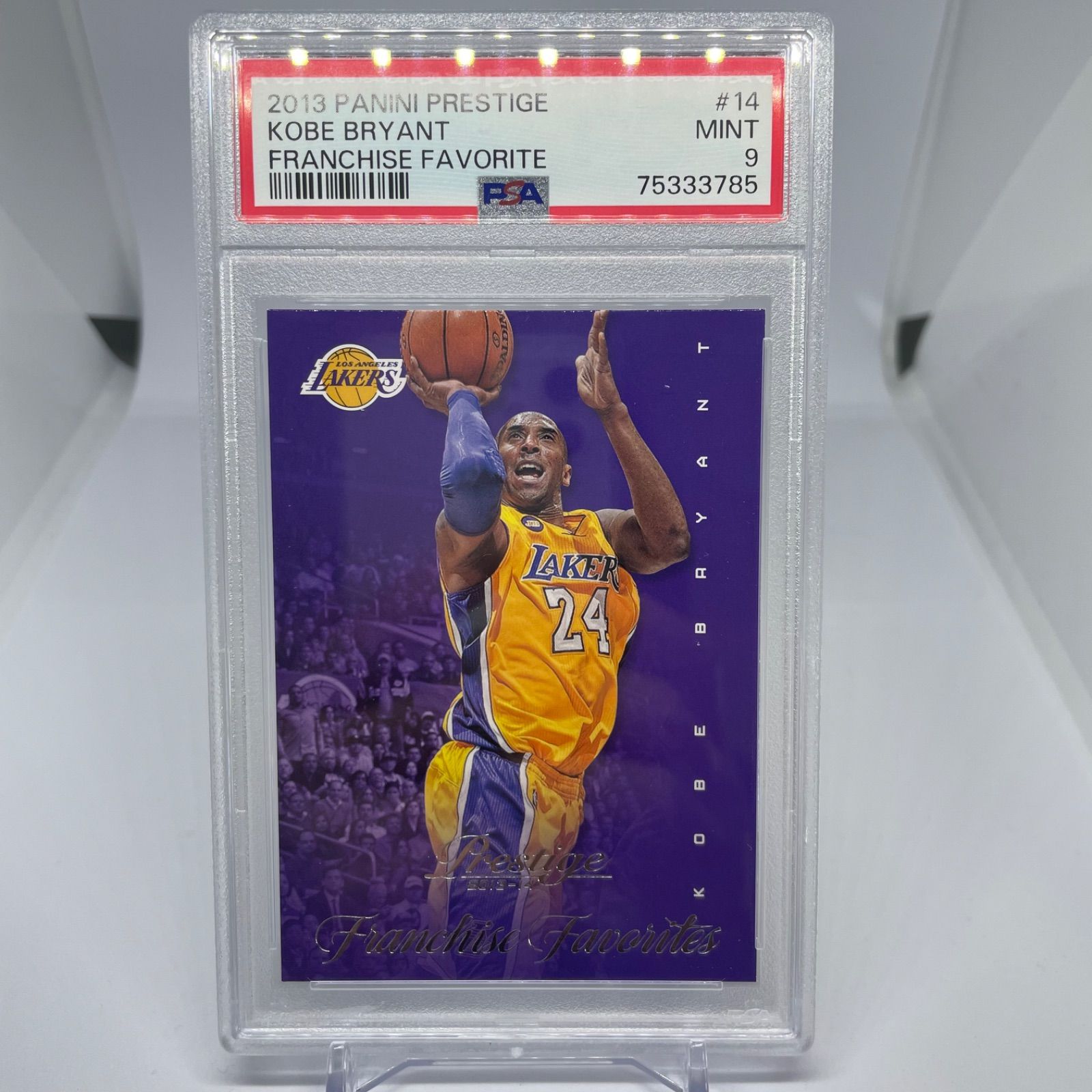 Kobe Bryant 2013 Panini Select Basketball Card #33 Graded PSA 9