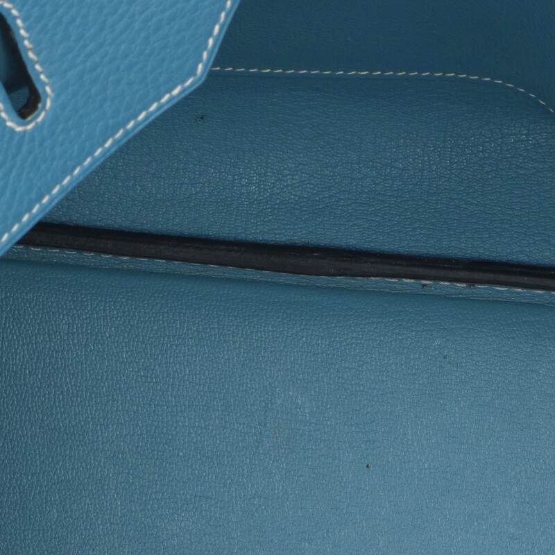 エルメス バーキン40 □M刻印 SV金具トリヨンクレマンスブルージーン  