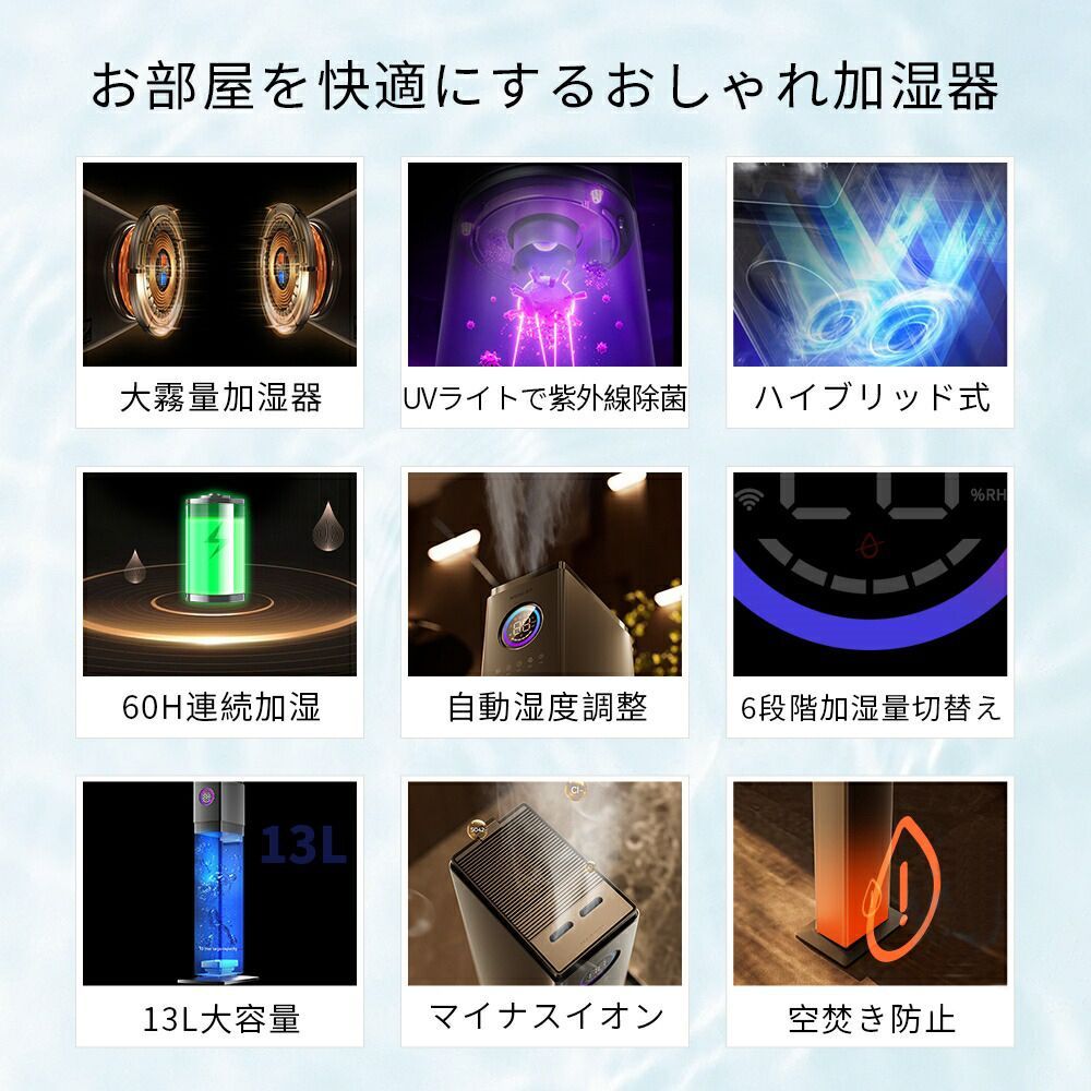 60時間連続加湿 空気清浄機