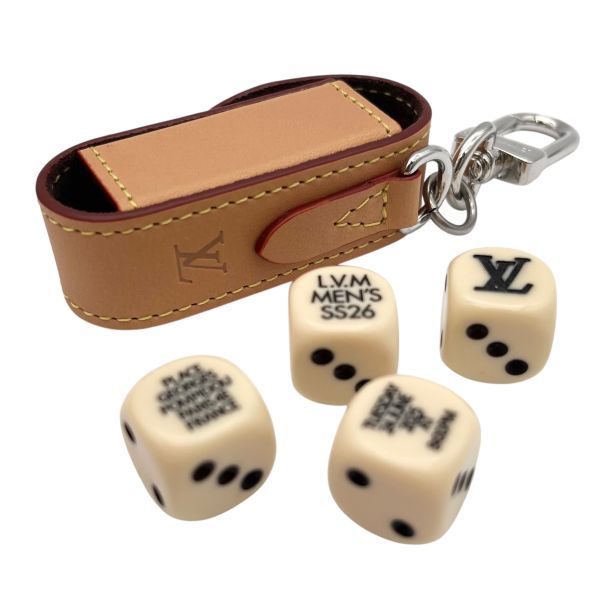 ○ 美品 ルイヴィトン LOUIS VUITTON 4つのサイコロ＆レザー製ダイス