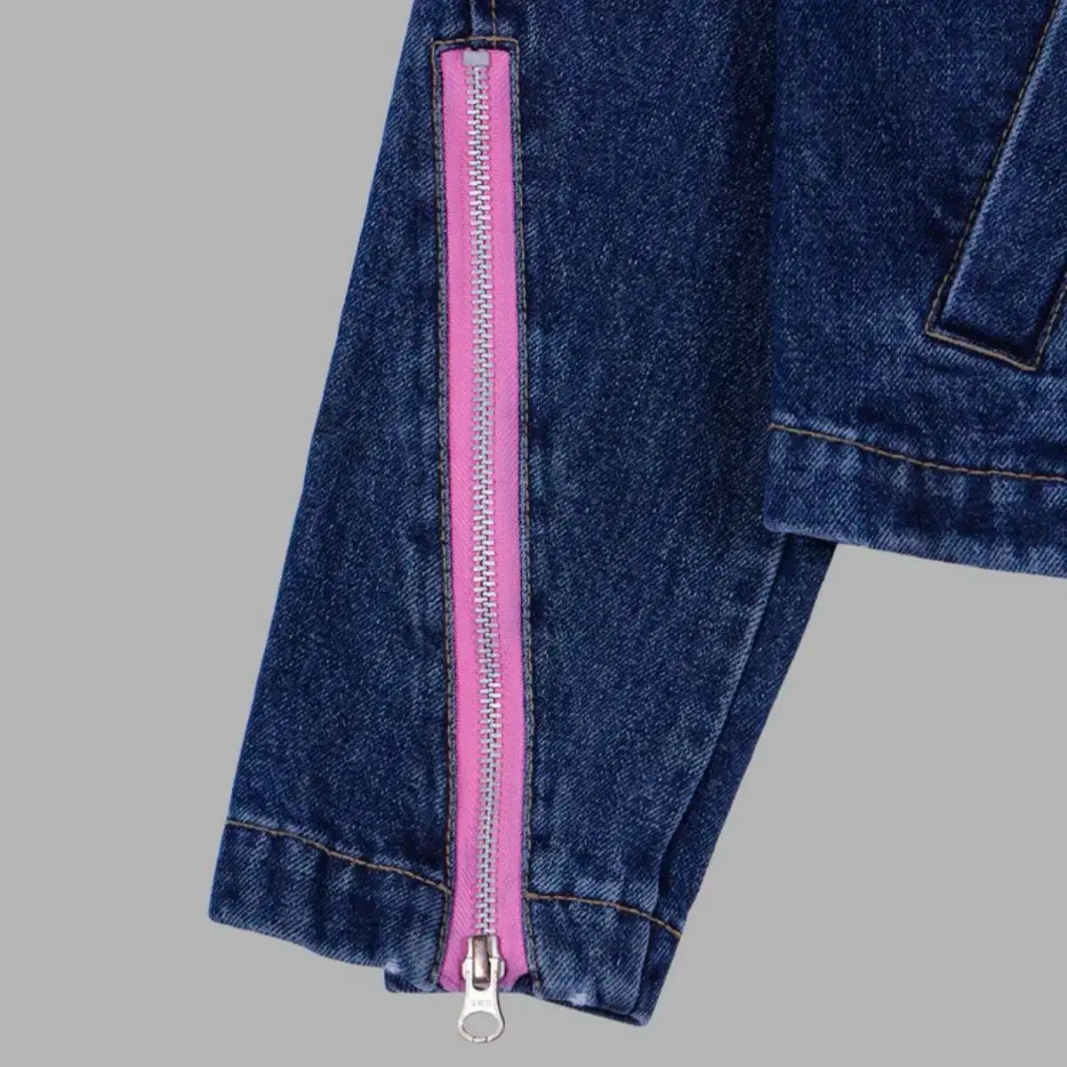 デニム ジッパー