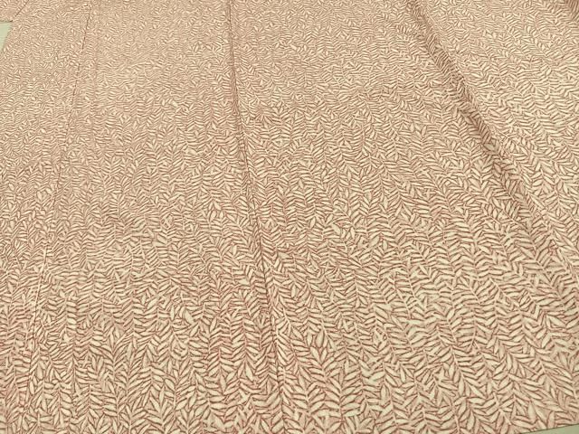 平和屋着物▽小紋　単衣　山野愛子　手描き　葉尽くし　洗える着物　AAAV2754fy 平和屋着物▽小紋 単衣 山野愛子 手描き 葉尽くし 洗える着物