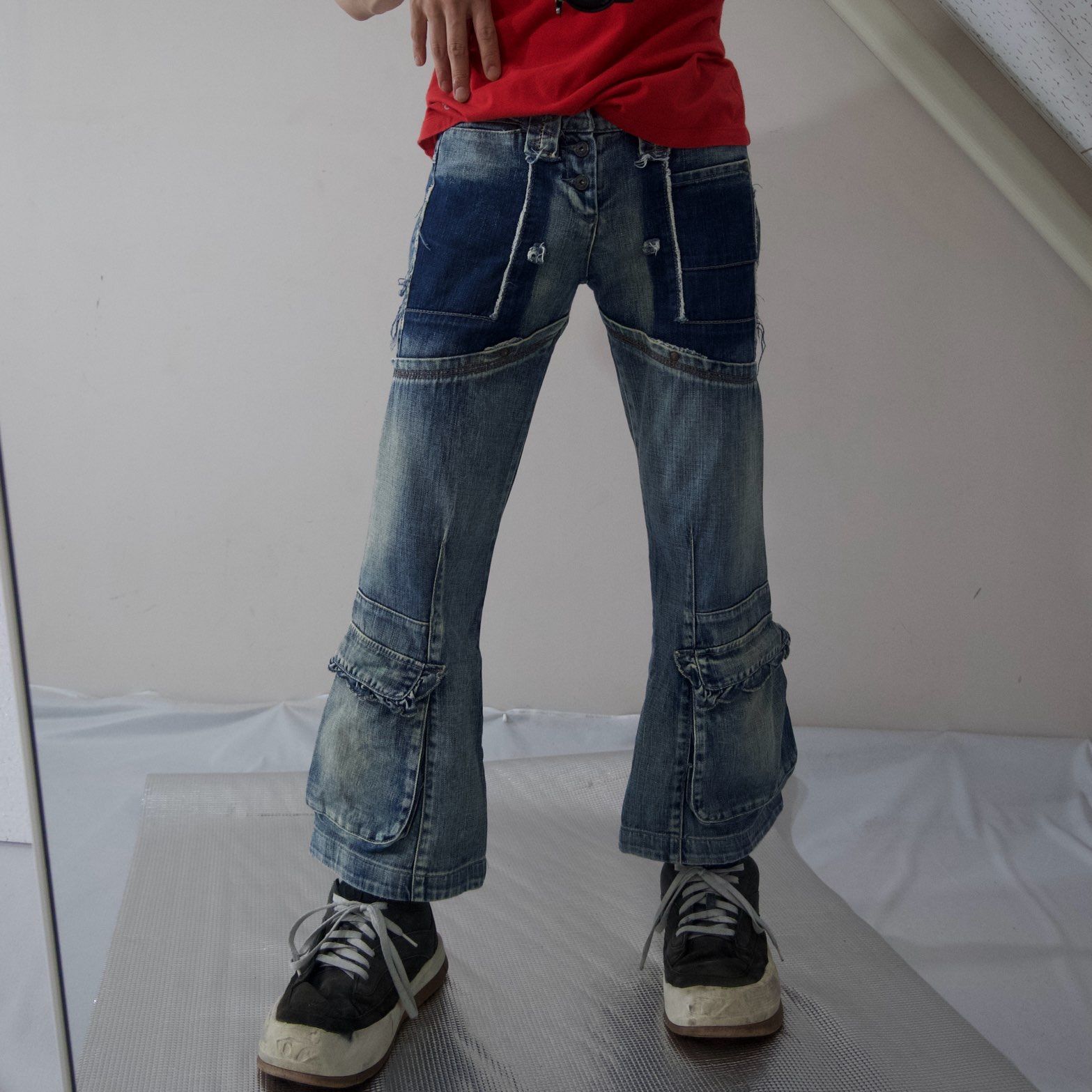 充実の品 Switching Girbaud Francois Marithe Seam Design Pocket Cargo パンツ