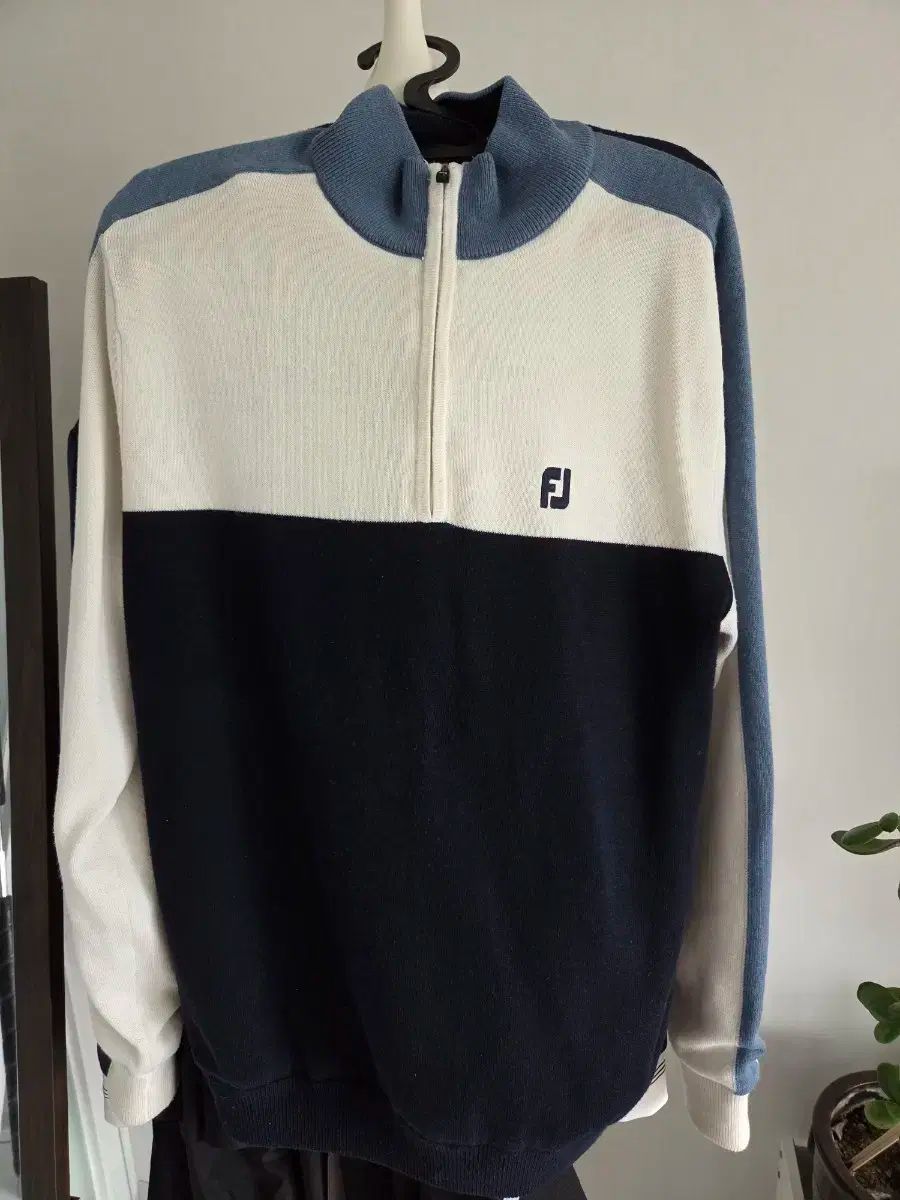 FJ ゴルフ ハーフネック 防風ニット Tシャツ m100