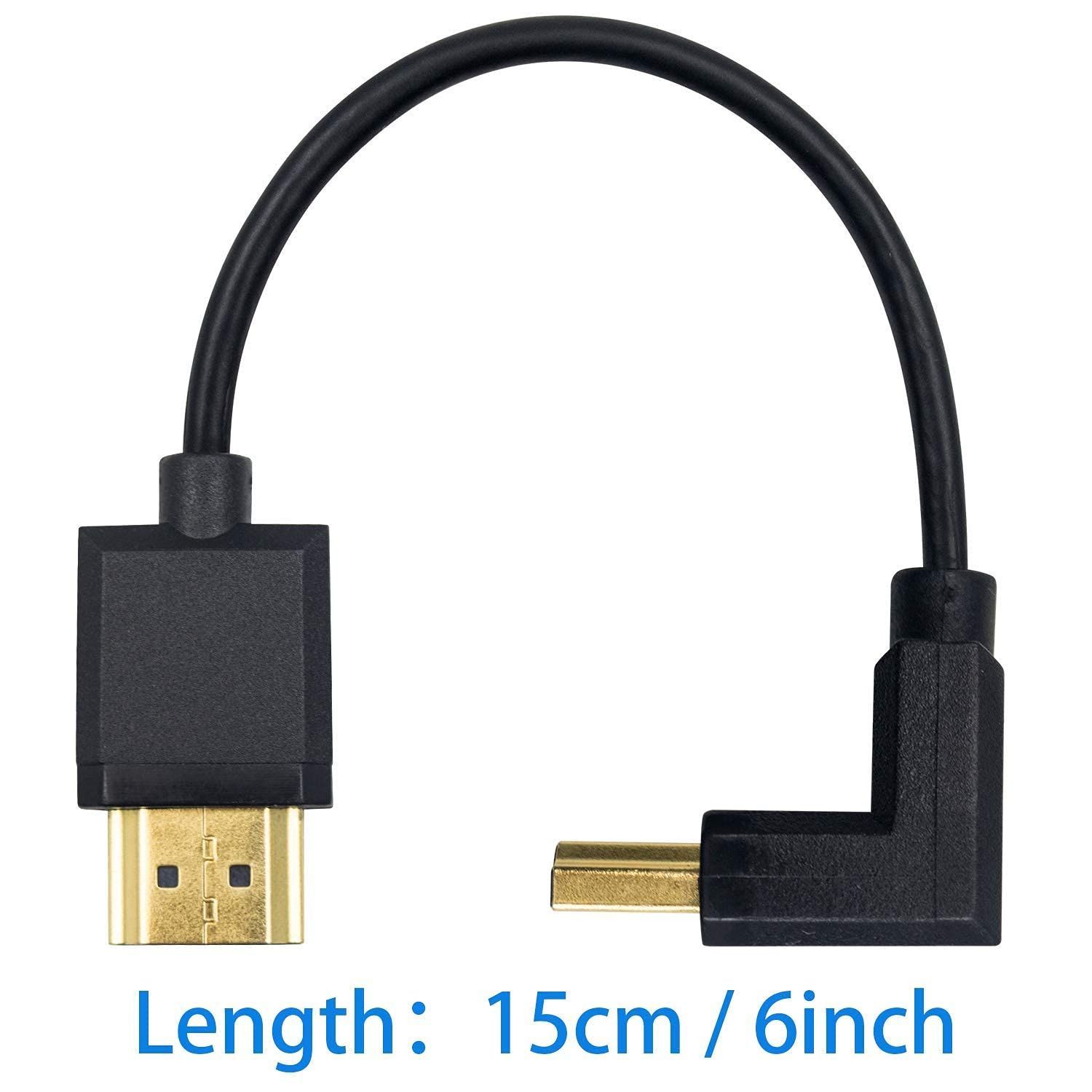 Duttek HDMI ケーブル 0.15m 短いHDMI2.0ケーブル, 上 下 左 右向き