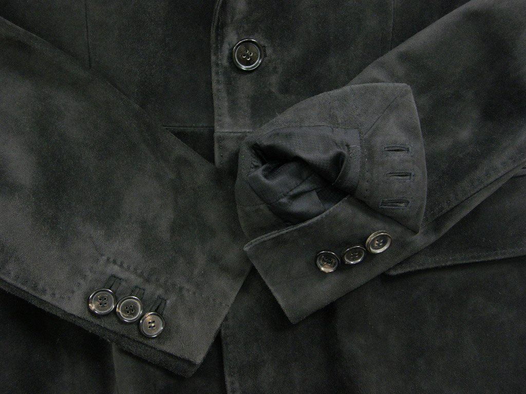 ブリオーニ　Brioni カーフレザー　スエード　テーラードジャケット 50. ブリオーニ Brioni カーフレザー スエード テーラードジャケット