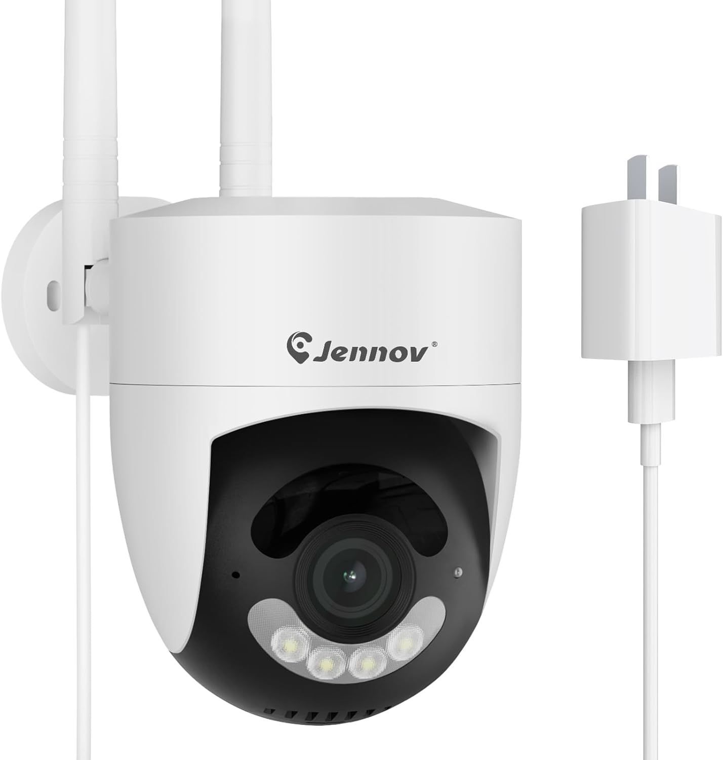 Jennov 防犯カメラ Jシリーズ 2個 JENNOV 防犯カメラ 屋内屋外 wifi 2K IP66防水 自動追尾機能 360度広角