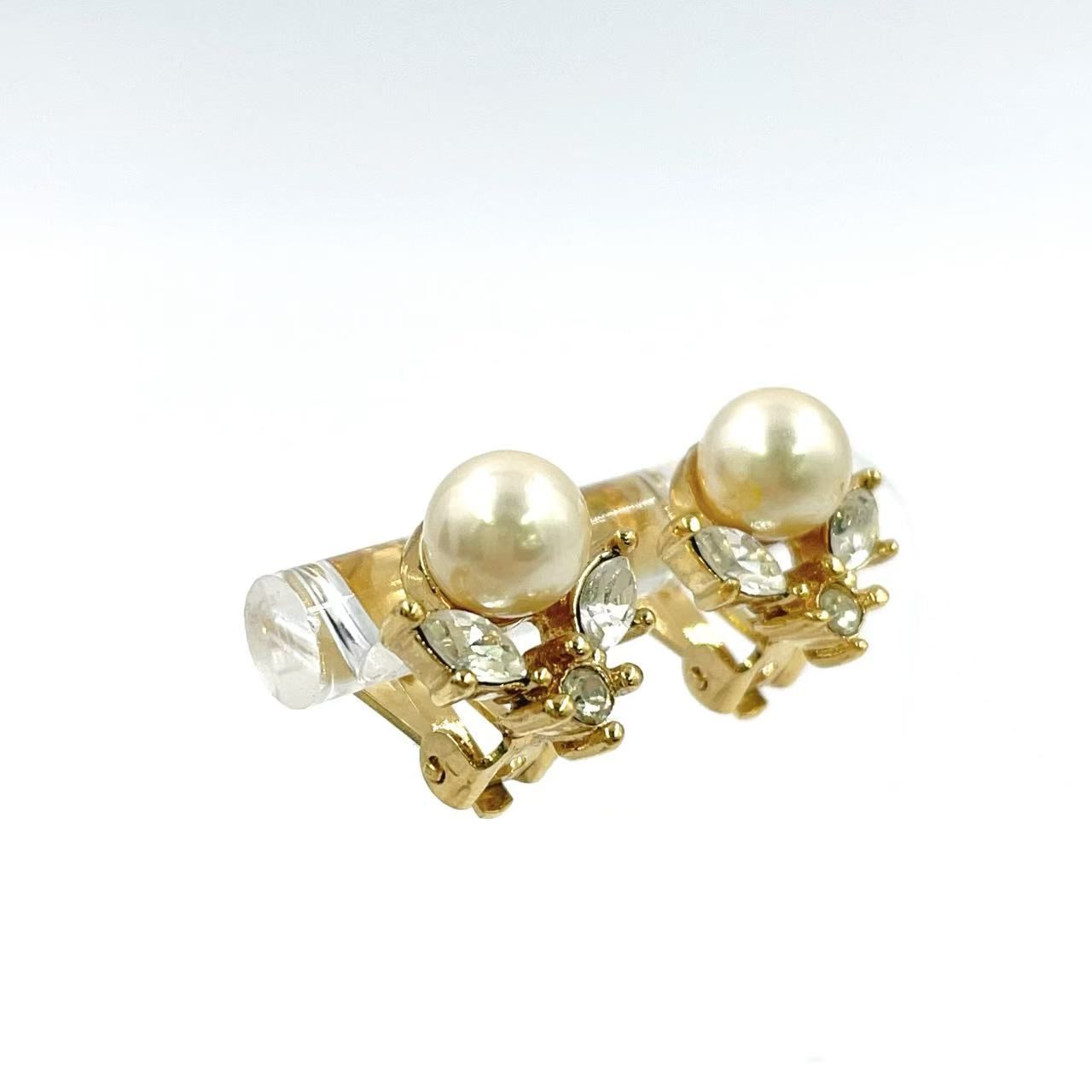 DIOR パールとストーンのゴールドピアス クリスチャンディオール Dior Tribales ディオール トライバル