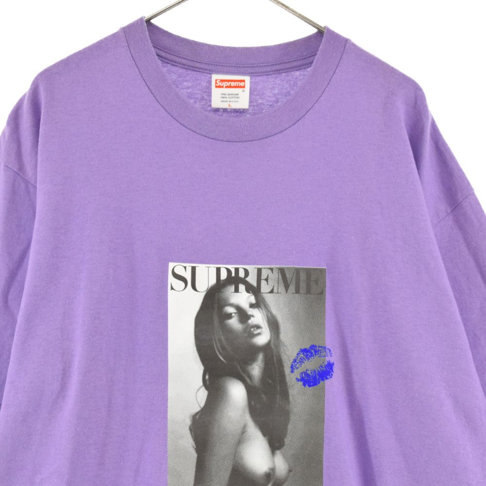 SUPREME (シュプリーム) 06SS Kate Moss Tee ケイトモスフォトクルーネック半袖Tシャツ カットソー パープル - メルカリ