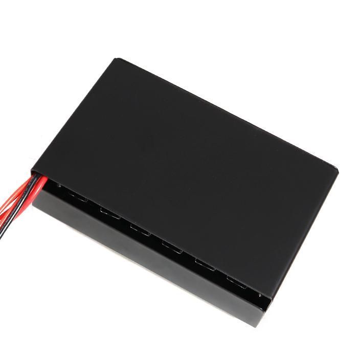 新品 汎用 12V / 24V トラック 6連 スイッチ ボックス 1個 ブラック 電源 シャンデリア LED 電飾 デコトラ パイロット ランプ 付き