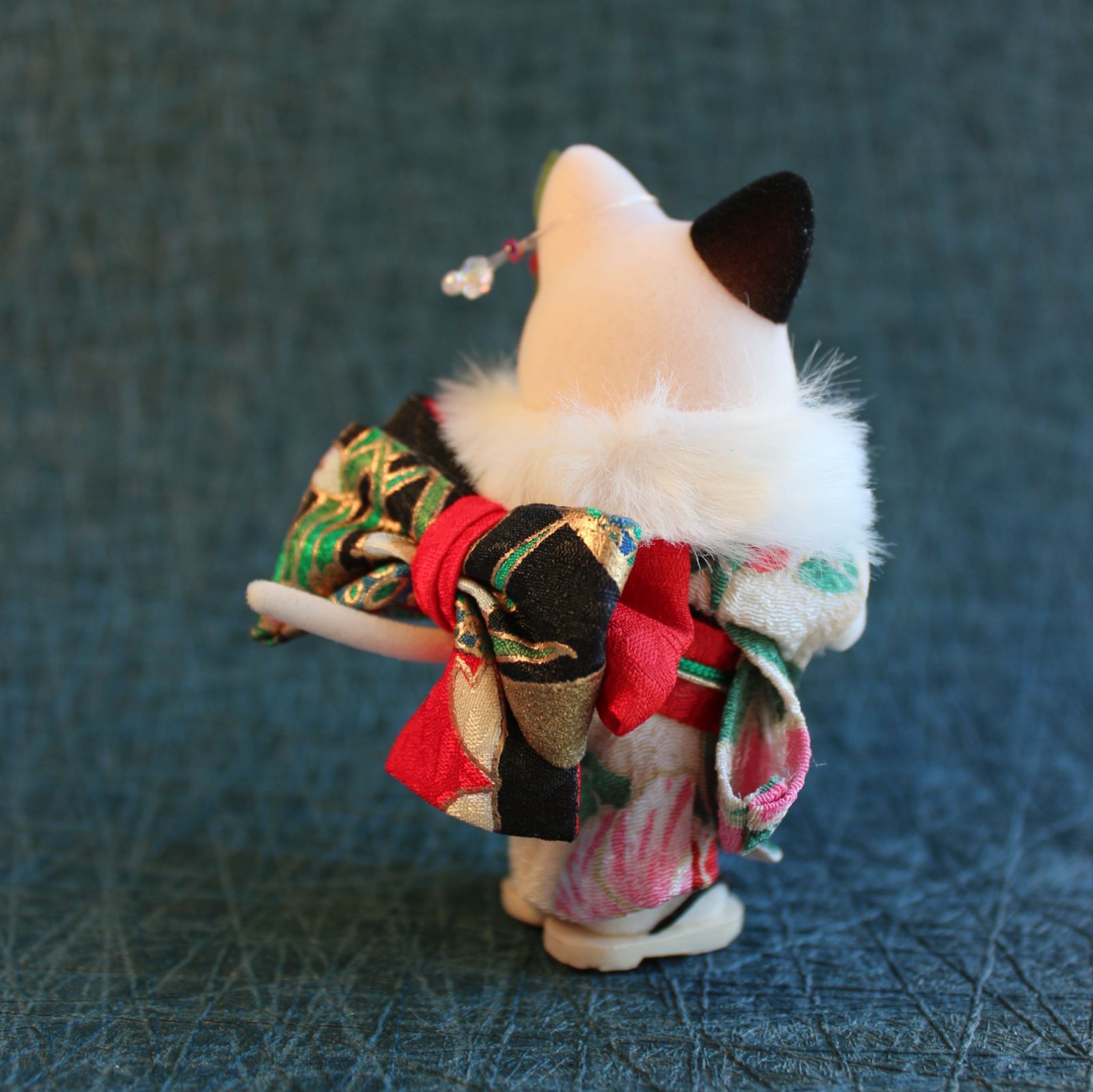 ジュニア 正絹 アンティークお着物セット 七五三 七歳 正絹