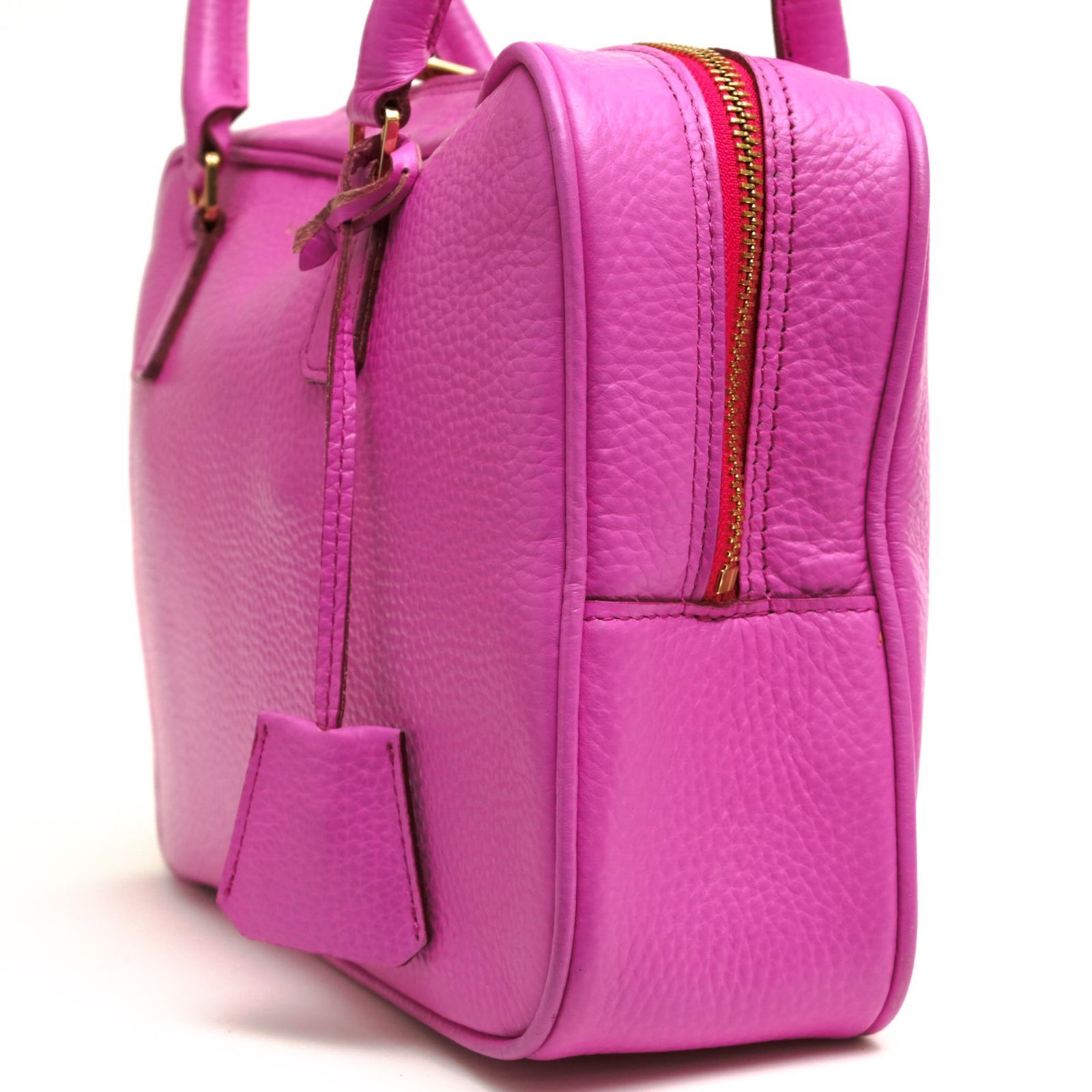 エーディーエムジェイ／ADMJ バッグ ハンドバッグ 鞄 トートバッグ レディース 女性 女性用レザー 革 本革 ピンク  ACS10140 SHRINKLEATHER BASIC BOSTONBAG 28cmレディース