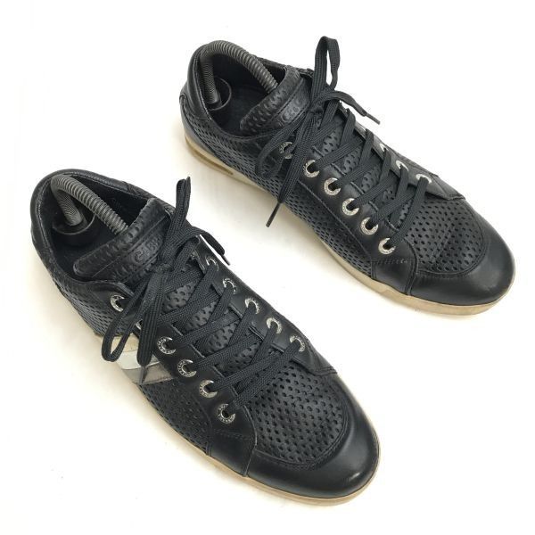 Dolce & Gabbana ブラックレザーシューズ Dolce & Gabbana/ドルチェアンドガッパーナ☆レザースニーカー【7/25.5
