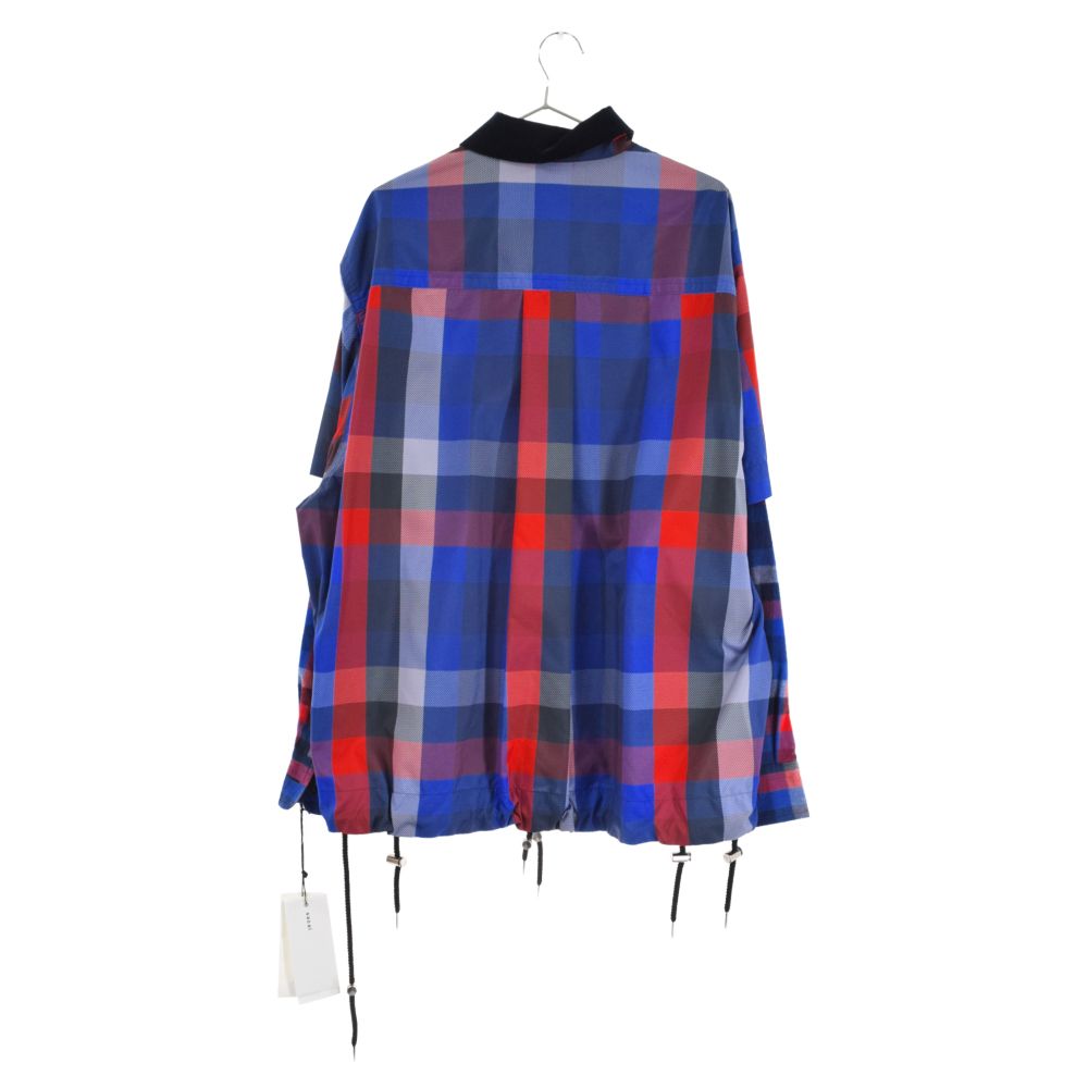 Sacai (サカイ) 22AW Plaid Layered Shirt レイヤード ダブルスリーブ チェック長袖シャツ 22-02837M -  メルカリ