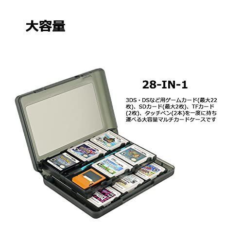 黒 3DS カセットケース NIJIAKIN 28-in-1NEW 3DS NEW 3DSXL3DS DSiDSi