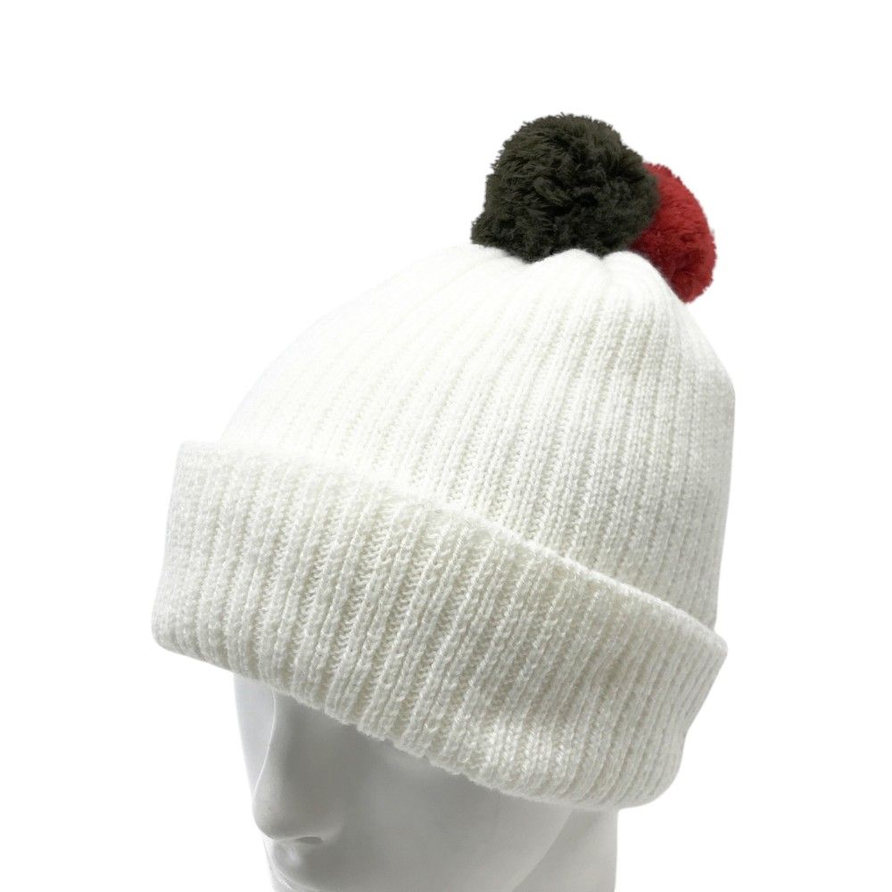 MASTER BUNNY EDITION ホワイト　ニット　ハンチング ミニキャディバッグ＆ニットキャップ (UNISEX) | MASTER BUNNY