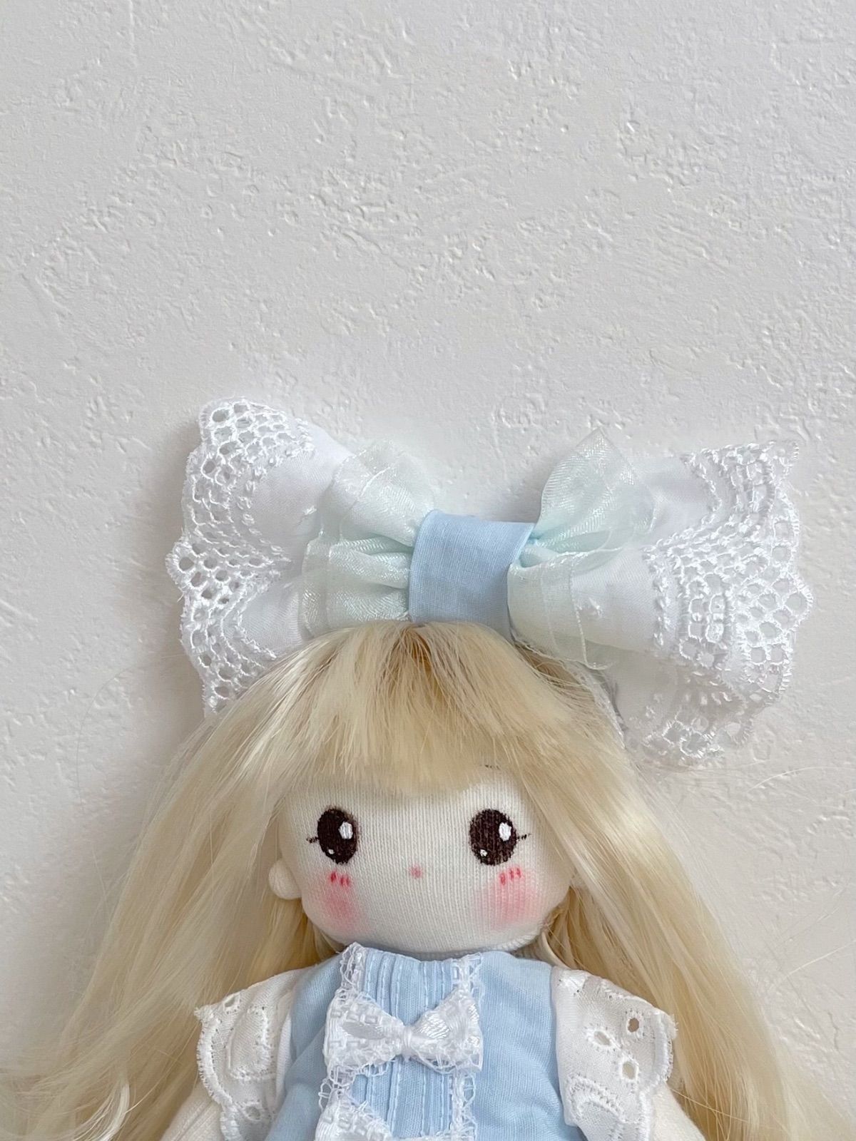 ハンドメイドドール　手作り人形　着せ替え布人形