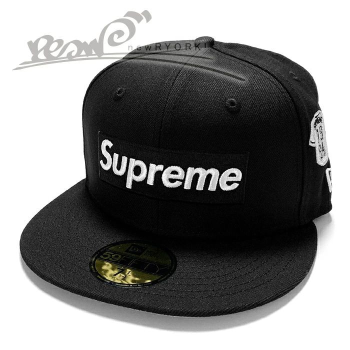 Supreme×ニューエラ　ブラック キャップ Supreme シュプリーム 22SS 2-Tone Box Logo New Era Black 2